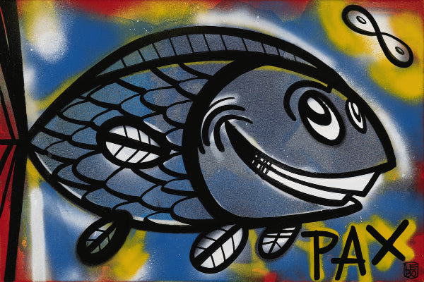Pax (a life aquatic) - Lebo Steel Mineral Print